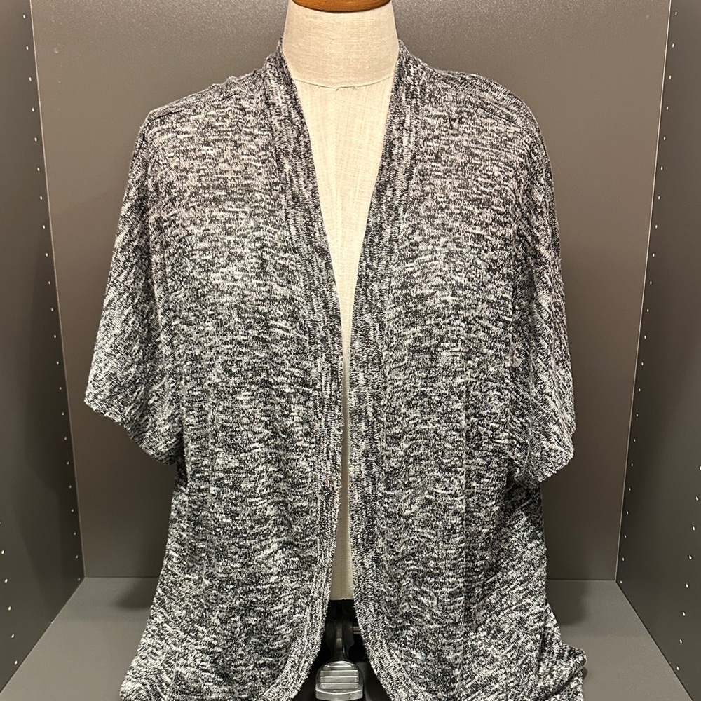 Lane Bryant Charcoal Knit Cardigan